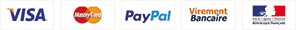 Paiement CB, VISA, MasterCard, Paypal